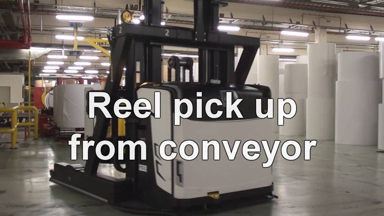 Paper roll handling at Sappi Alfeld with Rocla AGVs