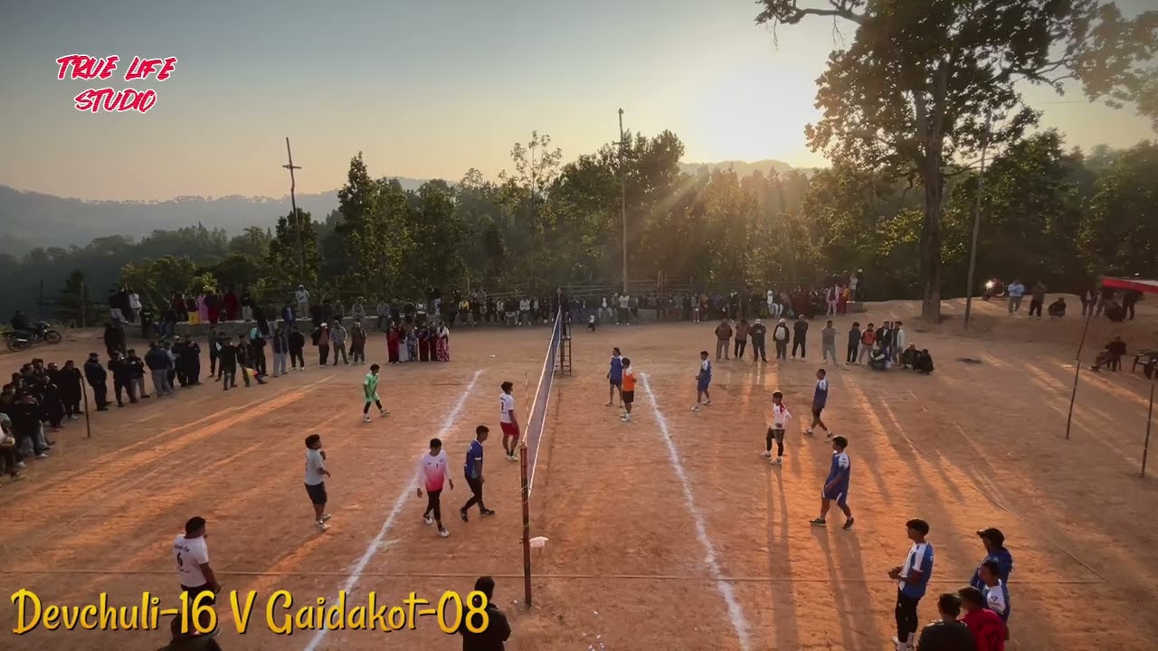 Devchuli-16VGaidakot-8 Volleyball match माघिमेला आहाले #nepalivolleyball #localmatch #vollyballlover