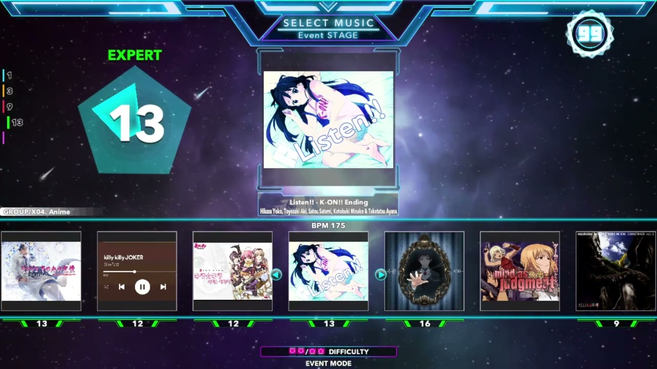 My Stepmania Songlist: Anime