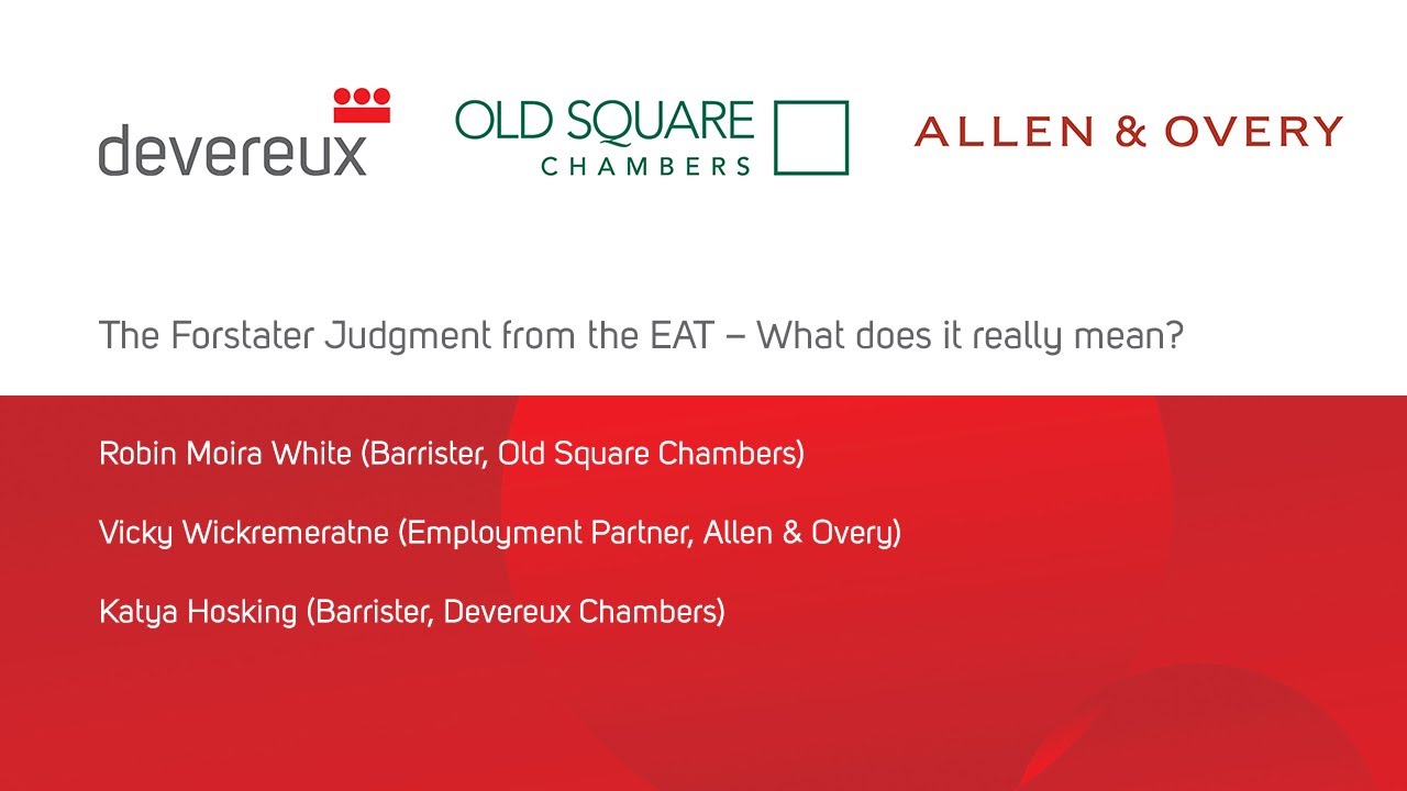 The Forstater Judgment from the EAT – What does it really mean?