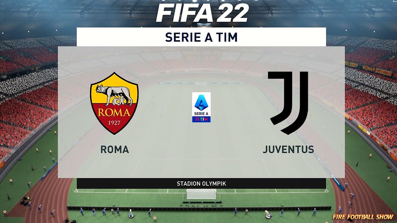 FIFA 22 Roma vs Juventus - Serie A 2021/2022 - (21° Giornata) | Gameplay