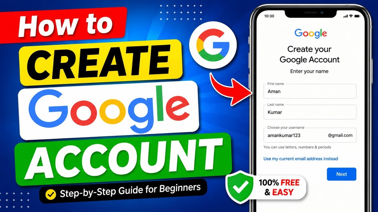 How to create new Gmail account 2026 Naya Google  account kaise banaen