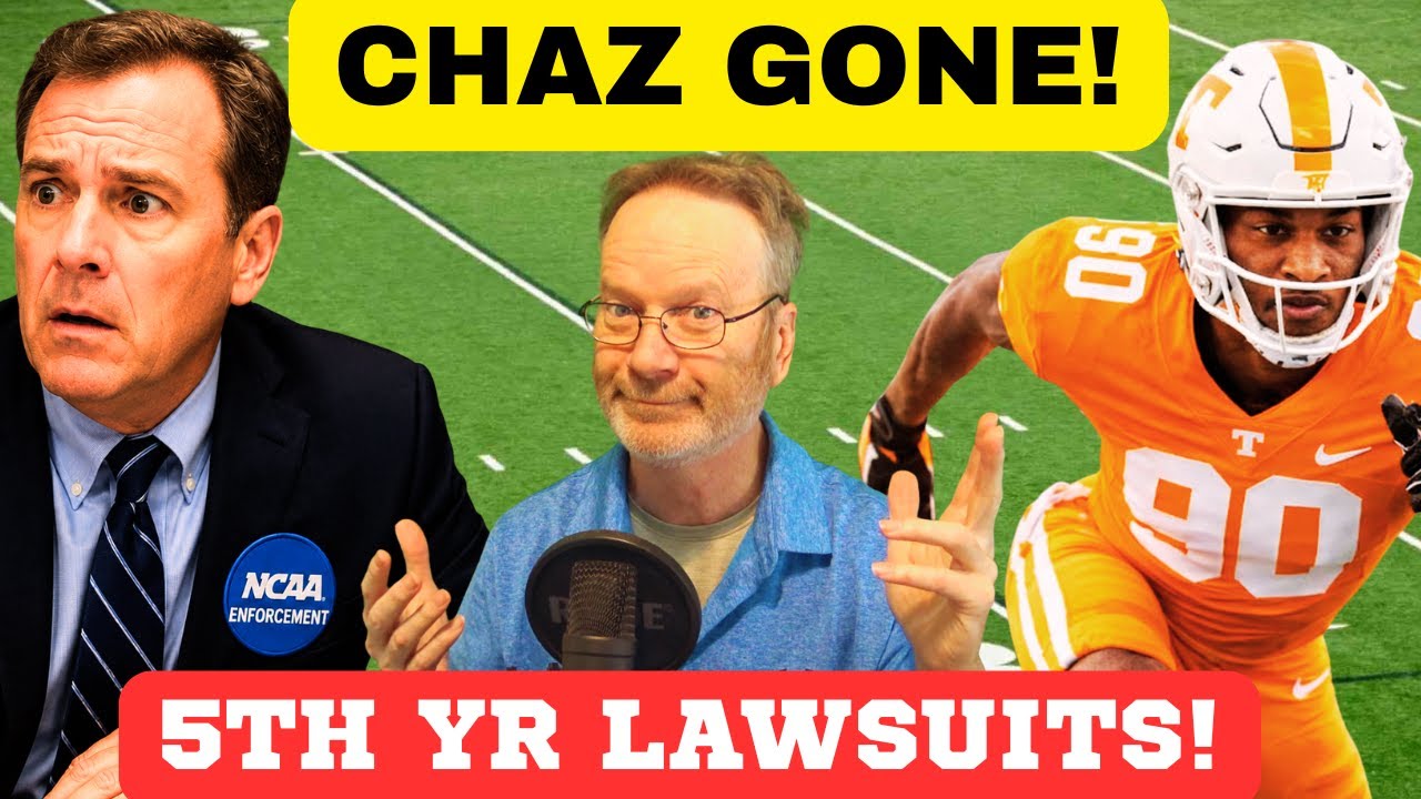 CHAZ COLEMAN LEAVES! 5TH YR LAWSUITS! Tennessee Football, SEC football,BIG 10, BIG 12, VOLS FOOTBALL
