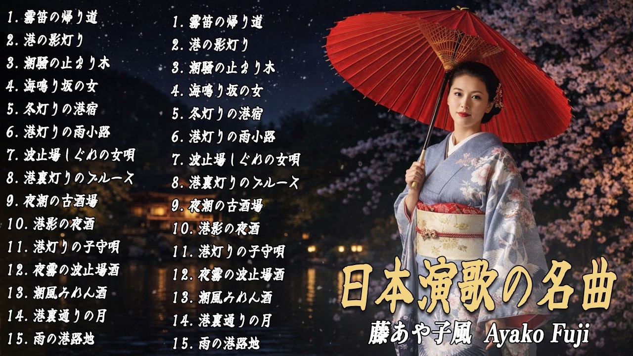 日本演歌 の名曲 メドレー 🔊🎶演歌と共に歩いた日々、哀しみも夢だった