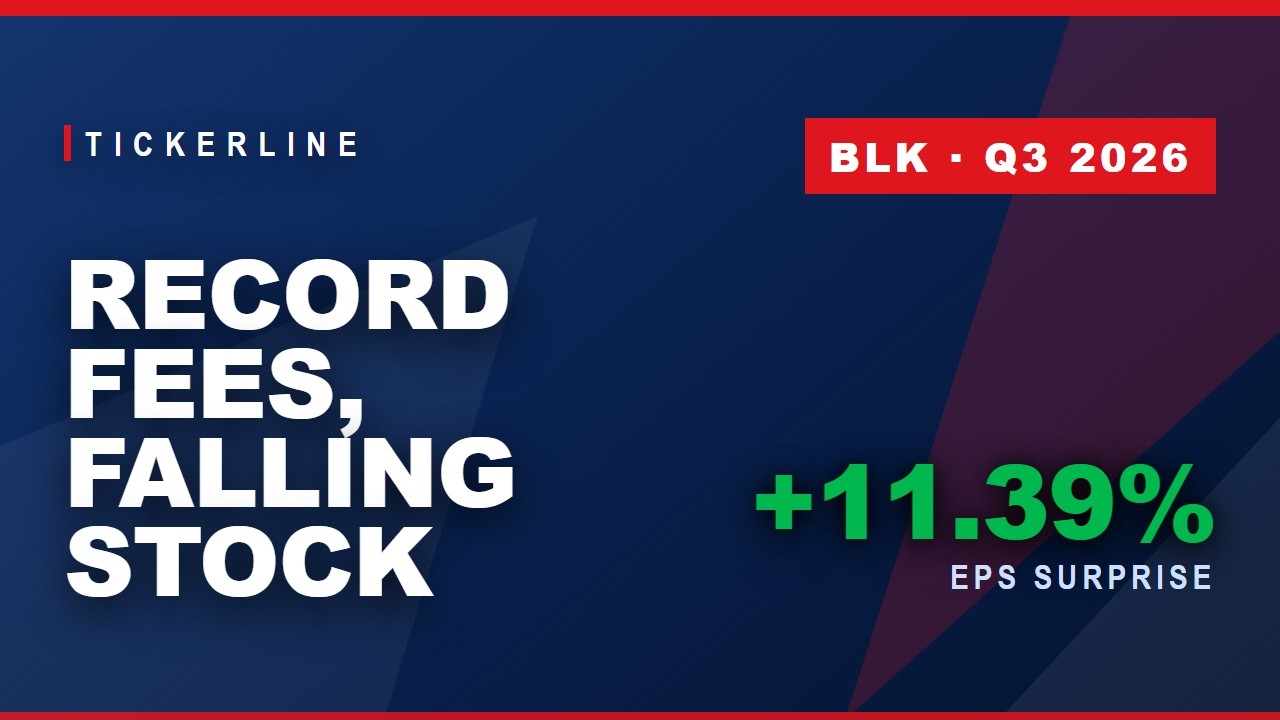 BlackRock Q3 FY2026: Fees Up 19.1%, Stock Down 11.4% Over the Year