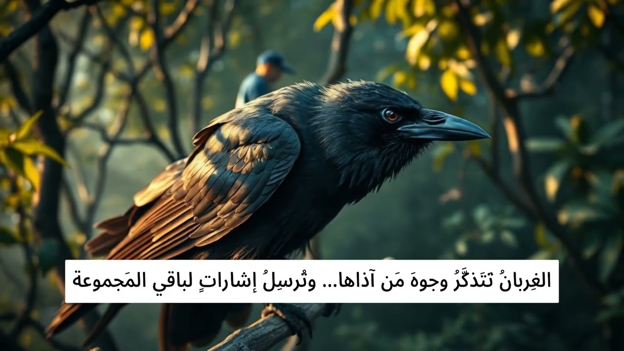 أذكى طائر على وجه الأرض    وحقيقة محكمة الغربان#طيور #غراب #غرابيب_سود #برية#اسطوره