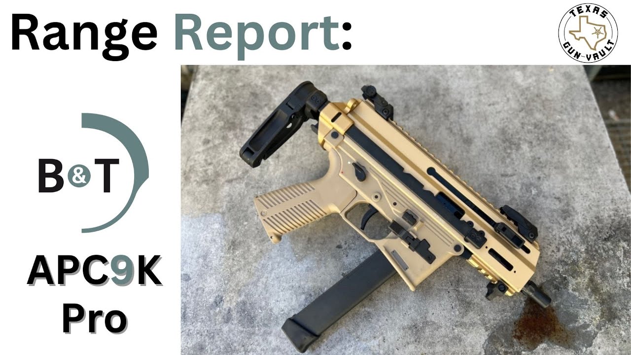 Отчет о стрельбе: пистолет B&T APC9K Pro