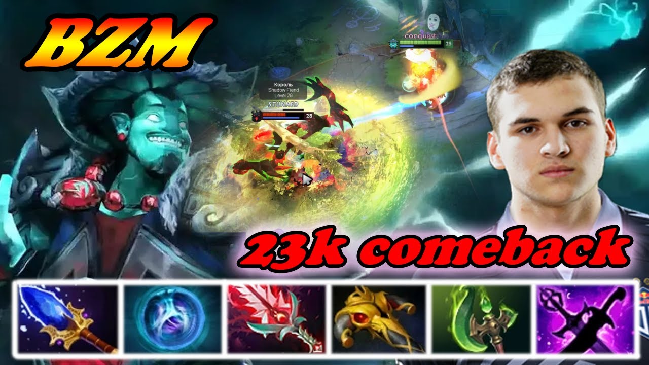 Bzm Storm Spirit mid insane 23k comeback | BZM Dota 2