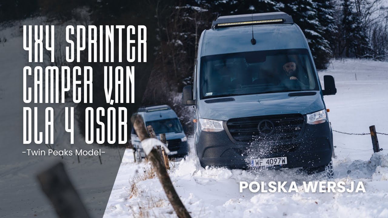 VAN TOUR PL | SPRINTER 4x4 TWIN PEAKS | Modelowa zabudowa wyprawowa typu Rebel | BEZ DŹWIĘKOWA!