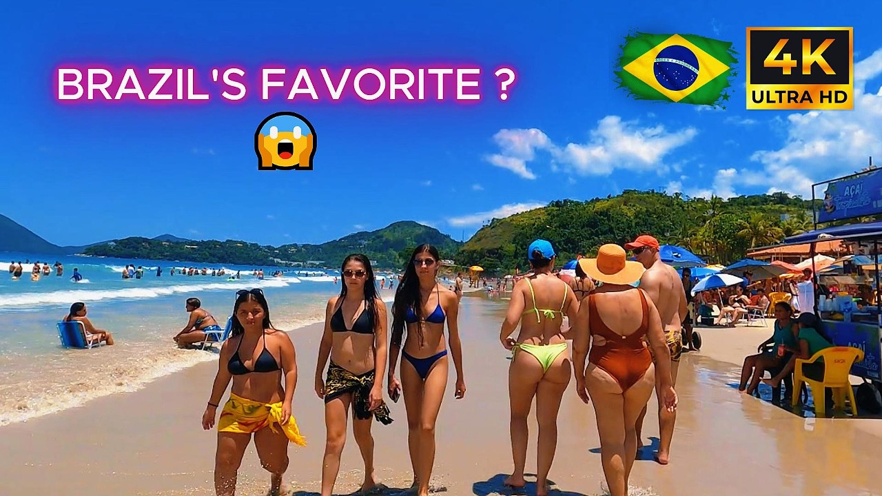 ⭐ BR Пляж Мартин-де-Са 🇧🇷 🌊☀️ — Какие секреты скрывает этот рай? 🤫🌴 | Прогулка в 4K HDR 🎥
