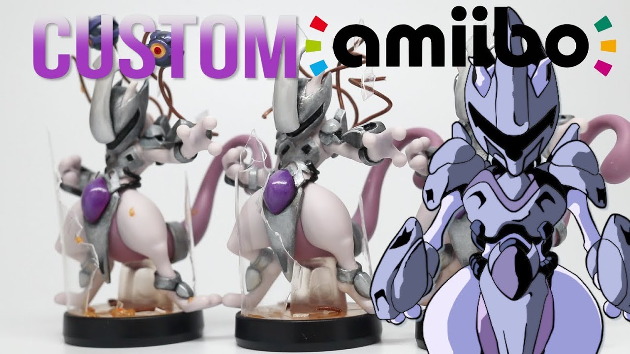 DIY Custom Amiibo GIVEAWAY Armored Mewtwo