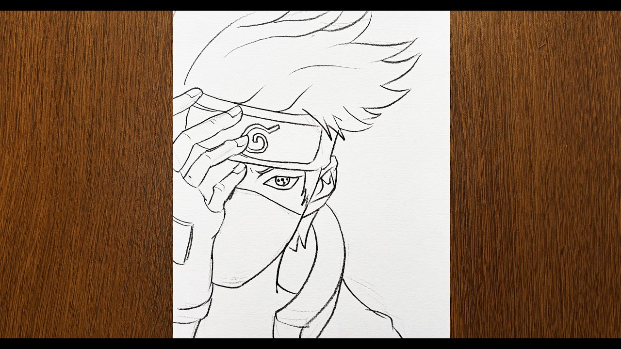 How to Draw Kakashi Hatake | Easy Step by Step Naruto Anime Drawing Tutorial