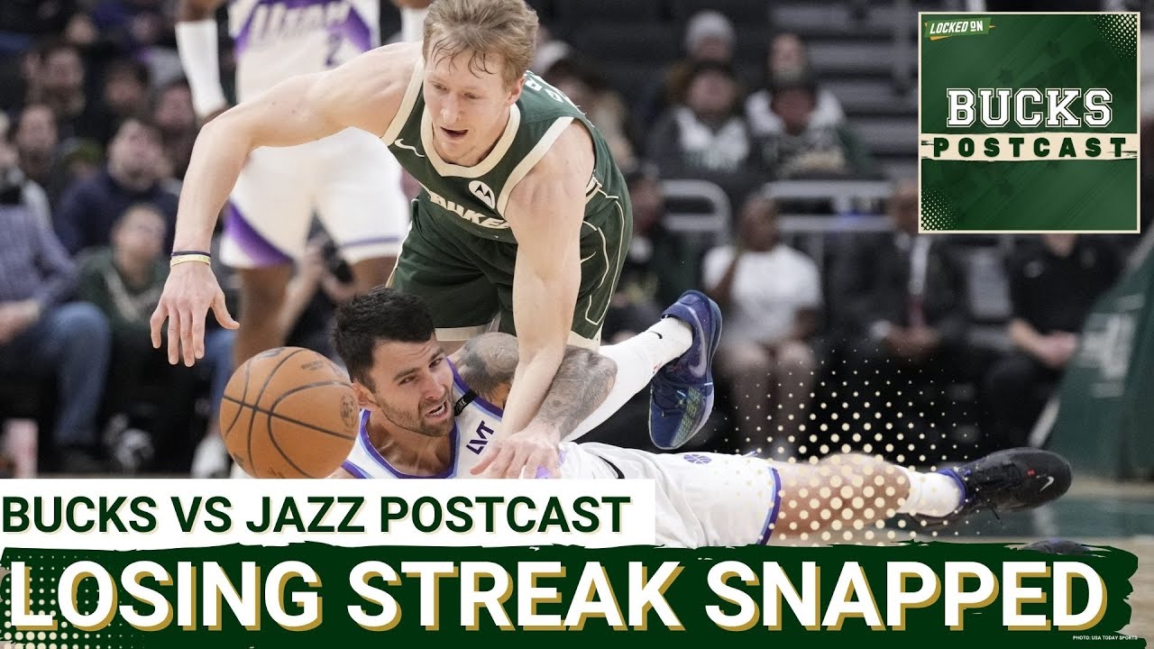 BUCKS POSTCAST: Bucks SNAP 4-Game Losing Streak vs Jazz | Can This SPARK a Turnaround?