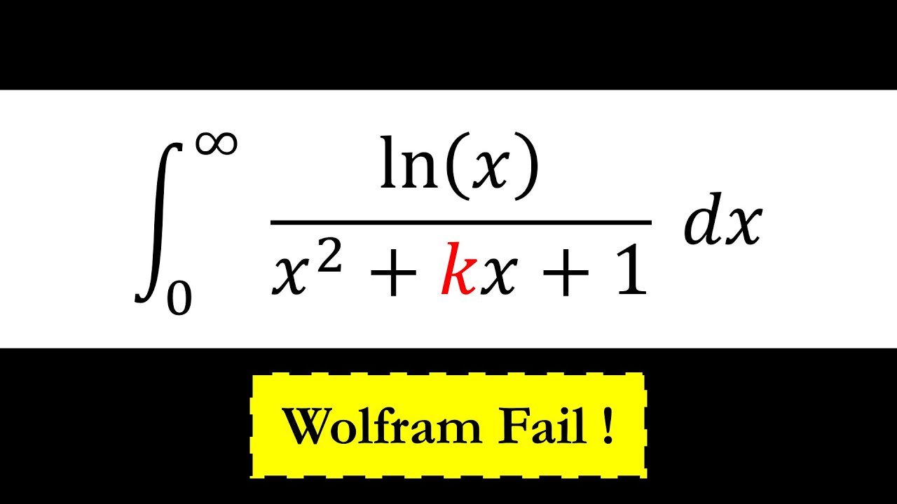 A Tricky Integral Wolfram Fails to Solve