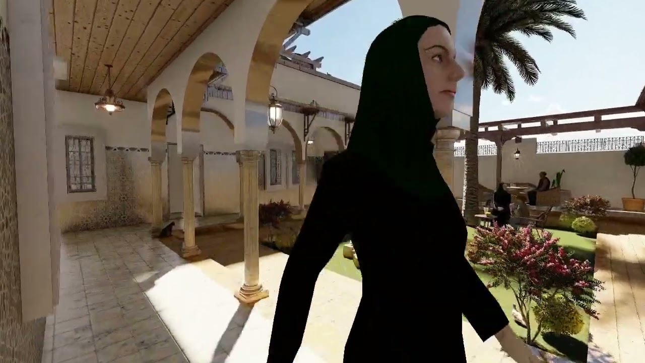تصميم منزل بفناء داخلي - المعماري منير بن سعيد - Conception d'une maison avec patio