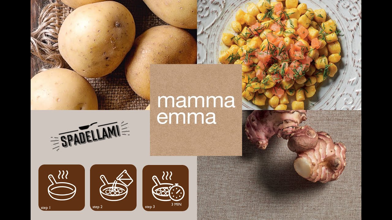mamma emma chef Argento | Chicche di patate bio con salmone, curcuma e aneto
