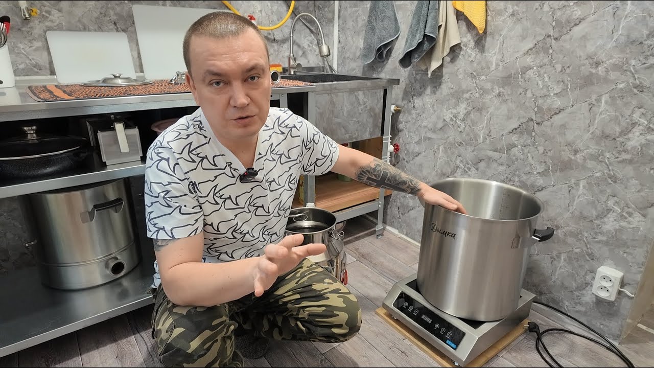 Аутентичный (деревенский) самогон на аппарате Дымка. Второй перегон.