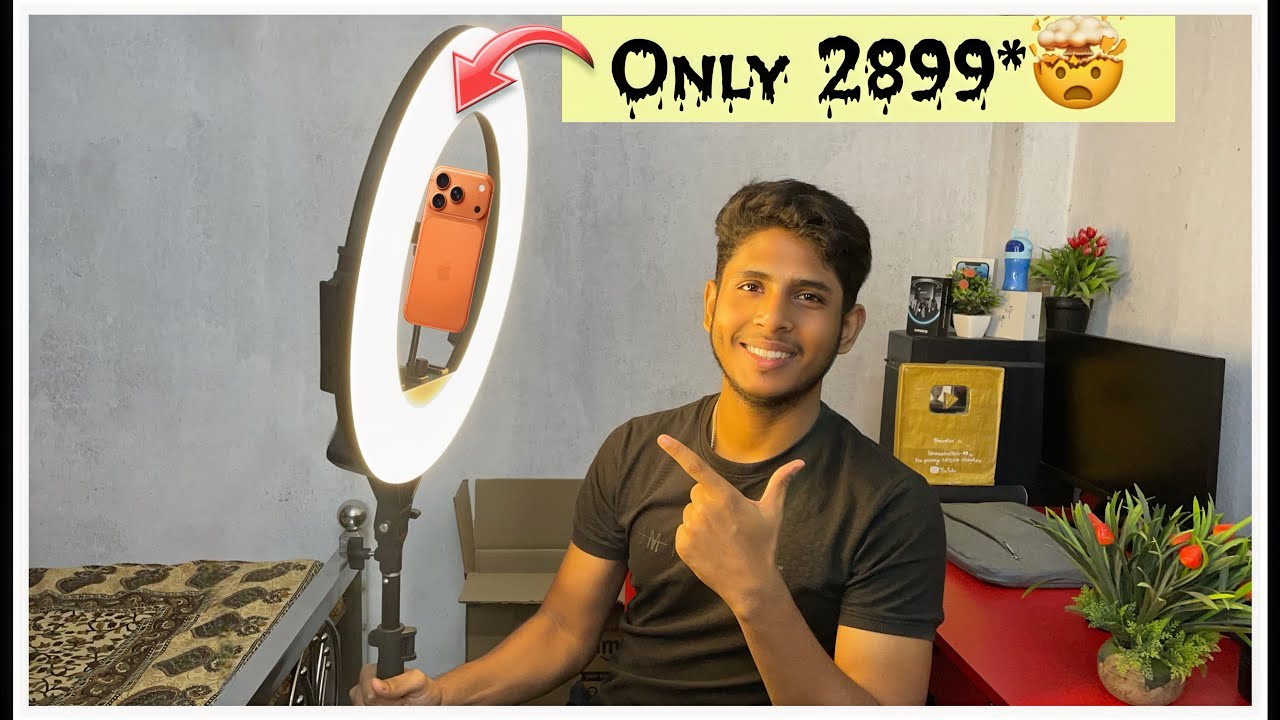 The most useful ring light for creators !! 🤩||unboxing DIGITEK 18 inch ring light ||😱