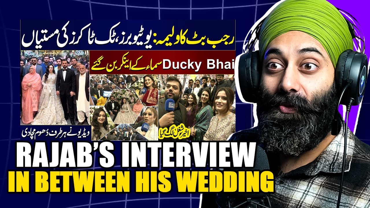 An Interview with Rajab Butt at His Wedding | PunjabiReel TV