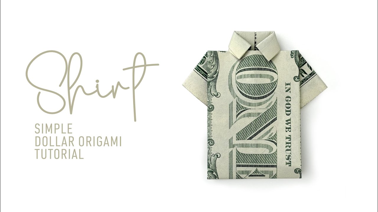 Dollar origami t shirt. How to Make an Easy Dollar origami t shirt | DIY Money  origami t shirt