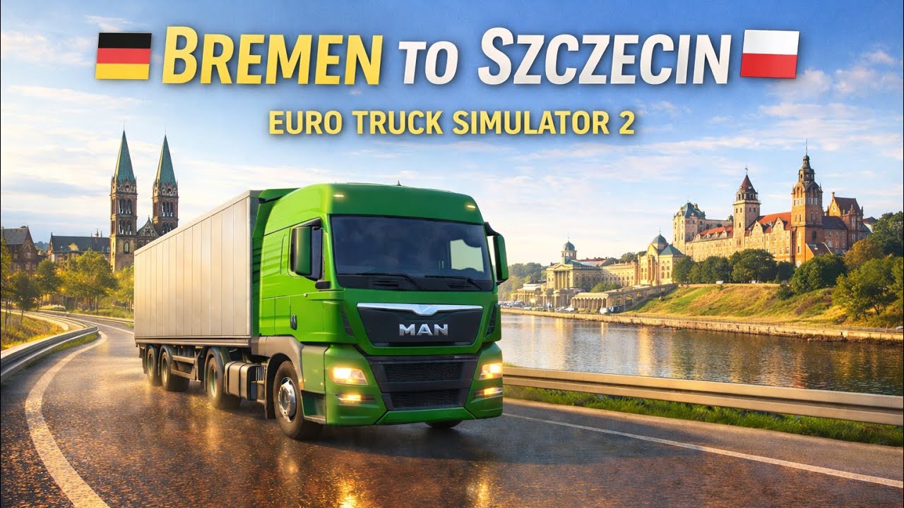 Euro Truck Simulator 2🚛 | Bremen🇩🇪 To Szczecin🇵🇱 | Road to Million💶 | Rig Rumble Gaming