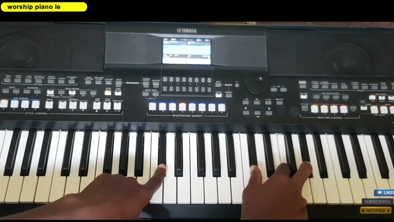 Niwewe wakuabudiwa ni wewe | piano tutorial | Begginers Fsharp key @worshipsam