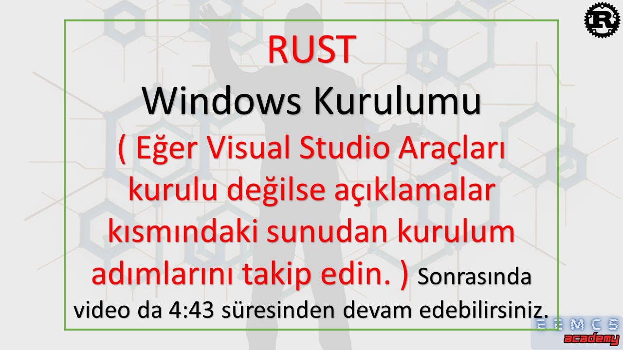 Rust Windows'ta Kurulumu ve Programlama Ortamının Hazırlanması