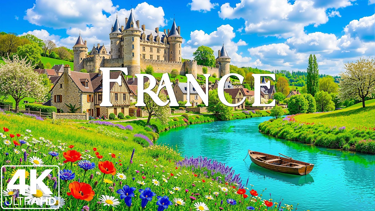 France 4K | Timeless European Beauty – Lavender Fields, Alpine Peaks & Historic Villages