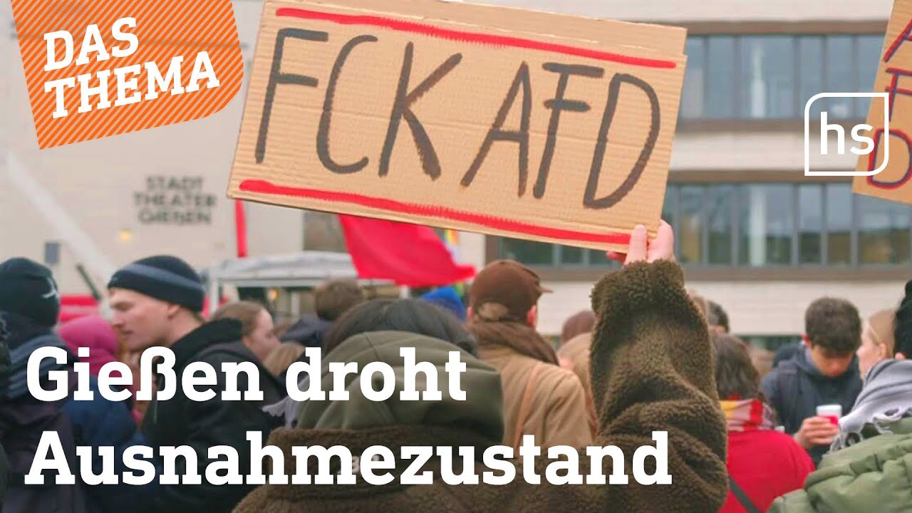 Neugründung von AfD-Jugendorganisation: Gießen erwartet 57.000 Demonstranten | hessenschau DAS THEMA
