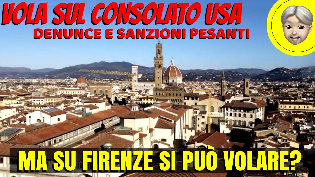 DRONE sul CONSOLATO a FIRENZE! DENUNCIATO - Ma poteva VOLARE?