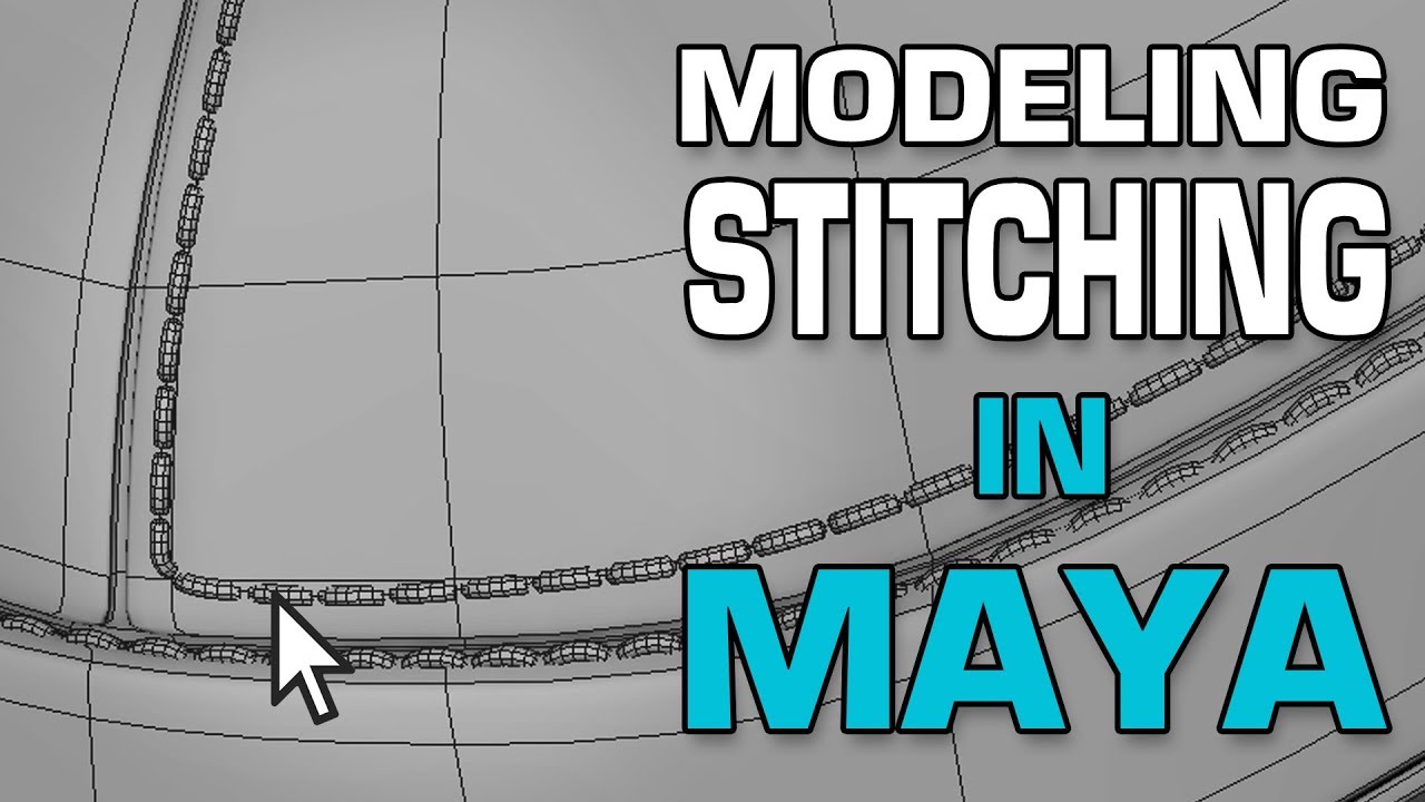 Maya 2018 3d Modeling Tutorial: Model Stitching using MASH and Curve Warp.