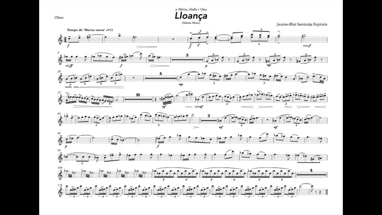 Lloan&ccedil;a - [oboe]