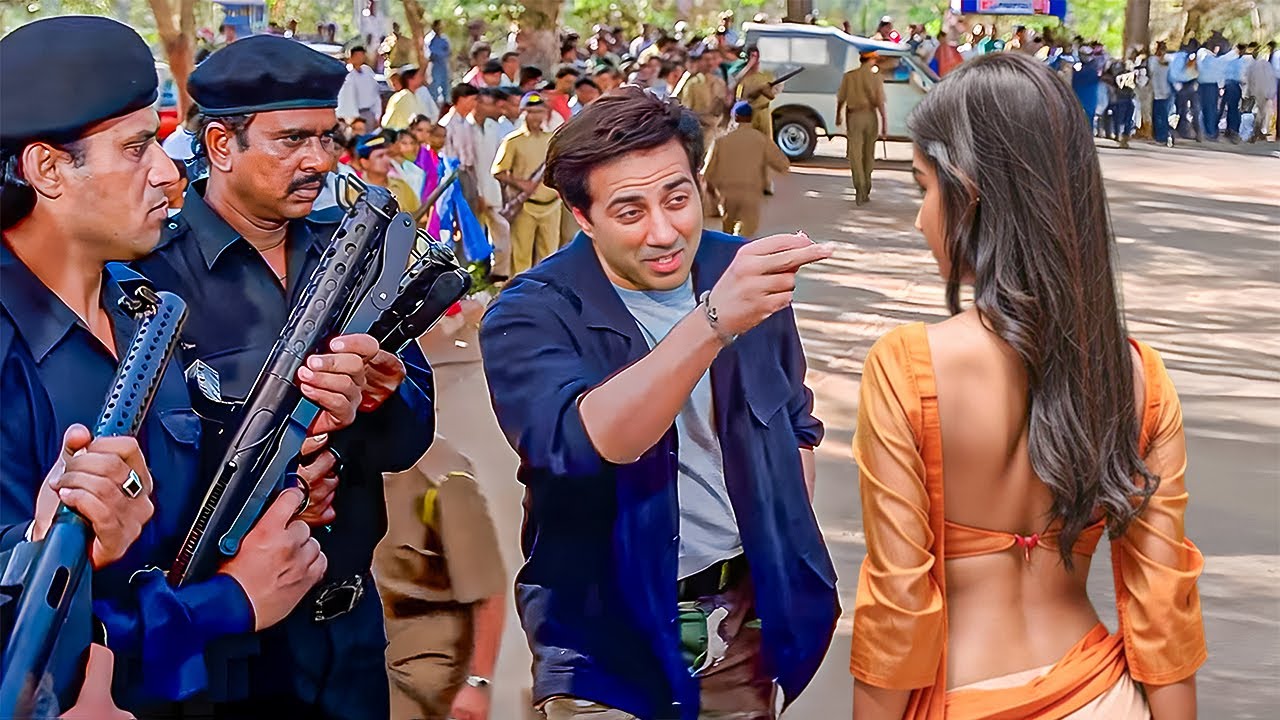 तुम DSP की बेटी हो या मामूली हवलदार की मुझे इससे कोई फर्क नहीं पड़ता | Sunny Deol Best Dialogue Scene