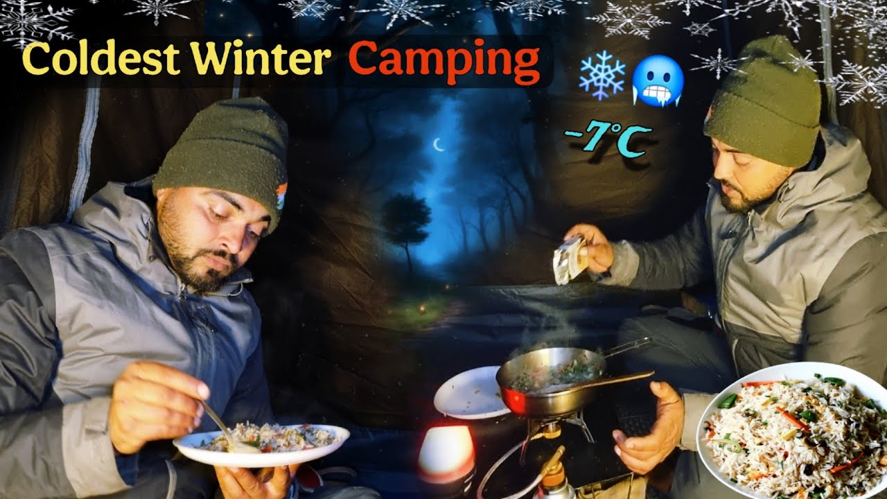 ❄️Winter Coldest Solo Camping In India | Camping In Uttarakhand🏕 | AnnuCamping 