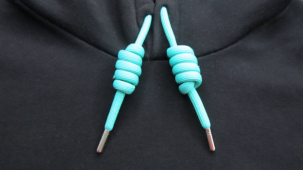 Ave Craft: How to tie Hoodie Strings for beginners. Great rope knot trick and skills. #knots