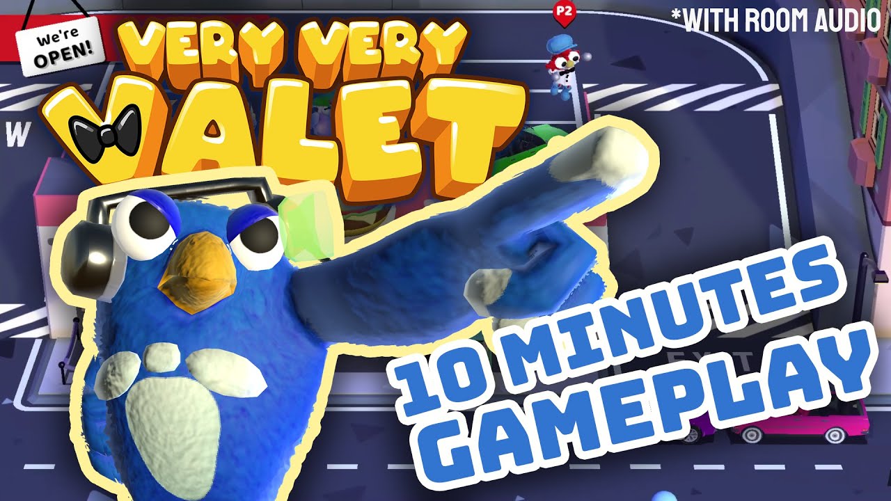Very Very Valet GAMEPLAY 10 Minutes, 2 players, with room audio