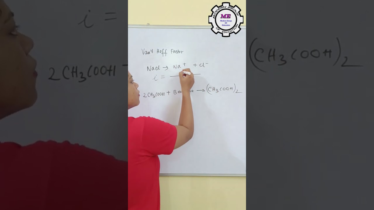 How to find Van't Hoff factor #shorts