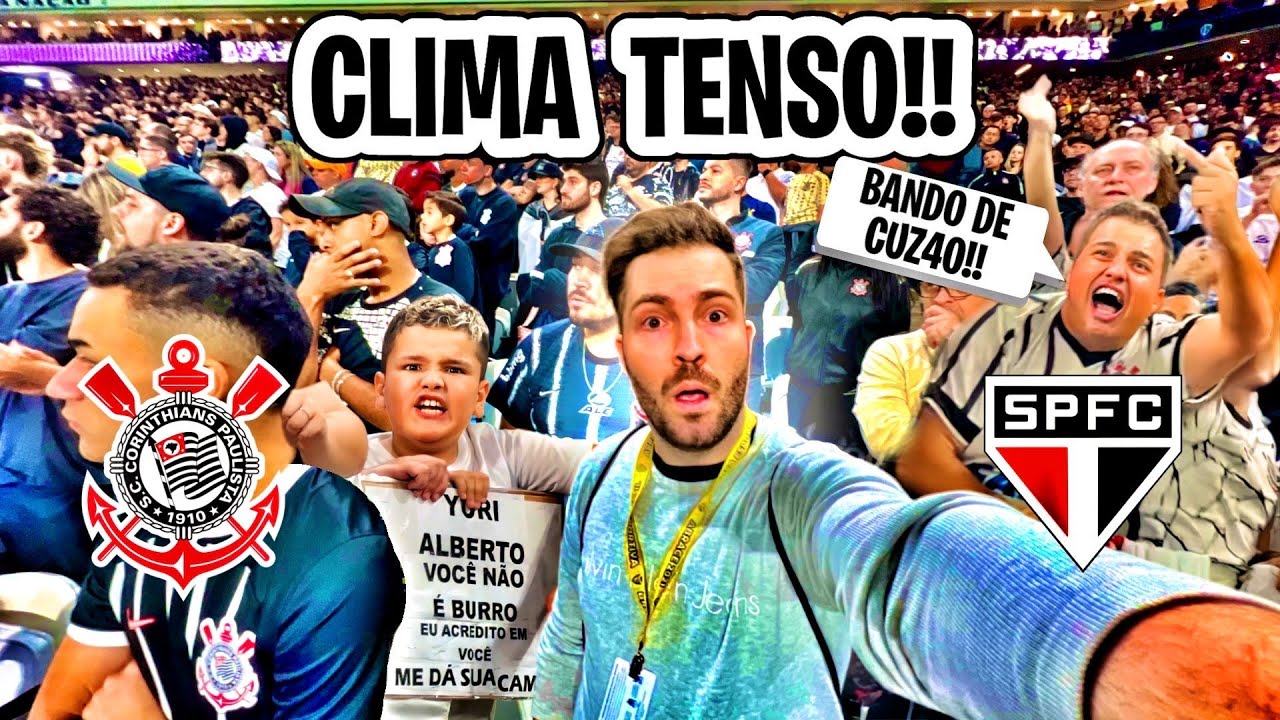 TRISTEZA E REVOLTA DA TORCIDA DO CORINTHIANS EM ITAQUERA/ Corinthians 1 x 2 São Paulo