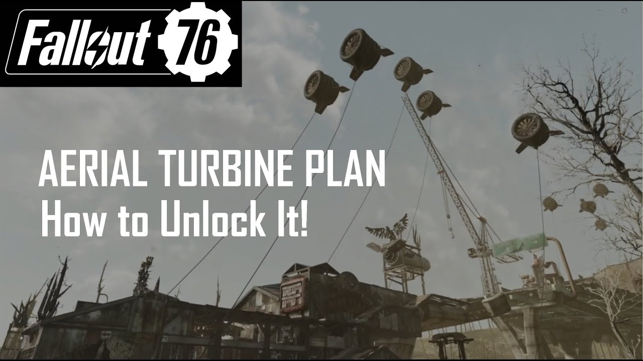 Fallout 76: How to Unlock the Aerial Turbine Generator CAMP Plan