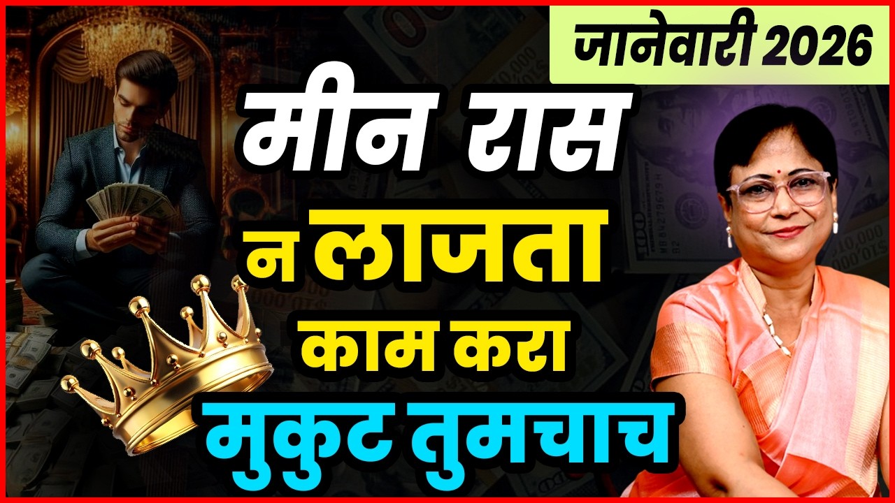 Meen rashiche January 2026 bhavishya| मीन राशीचे January 2026 भविष्य | pisces rashifal जानेवारी २०२६