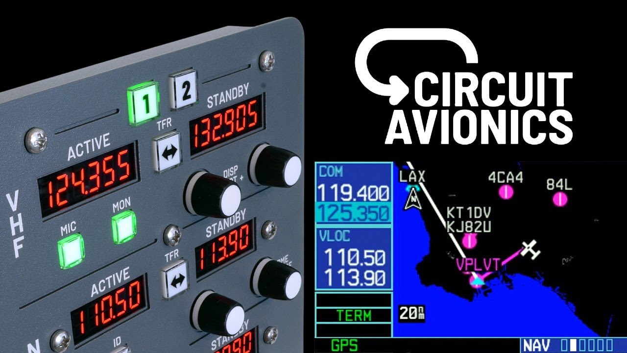 Circuit Avionics radio: controlling the GPS. Tutorial and test flight with SayIntentions.AI