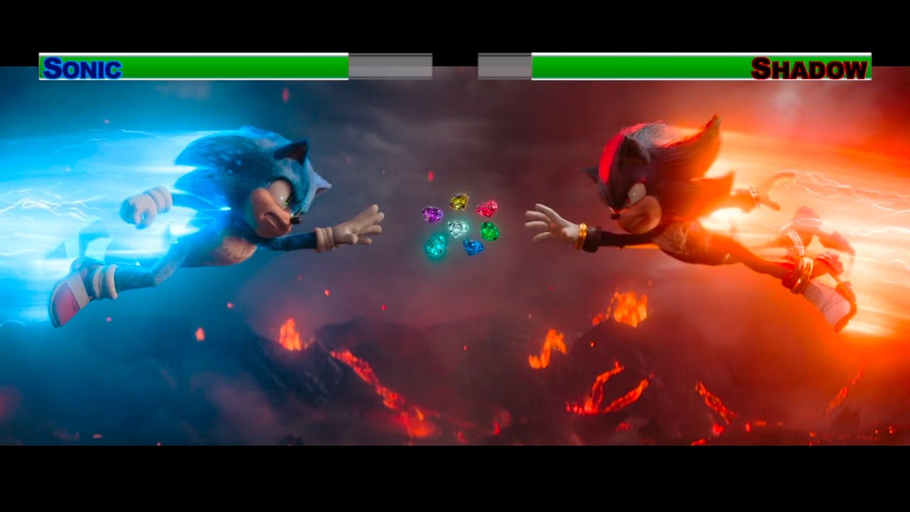 Sonic, Knuckles, Tails vs Shadow and Super Sonic vs Super Shadow
