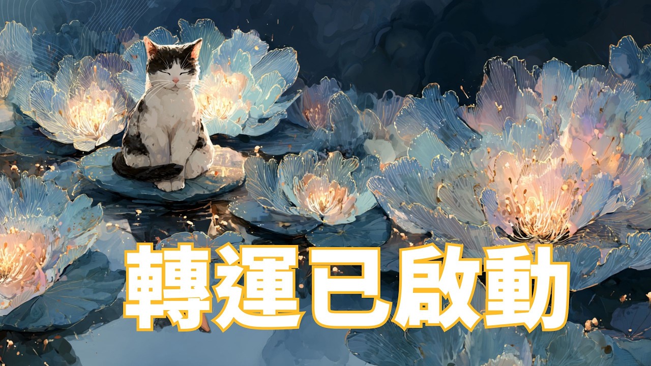 【正能量轉運音樂】好運頻率，讓人和貓都療癒的放鬆音樂，助眠、冥想、吸引正能量，為您帶來幸福與豐盛 #能量療愈 #引導放鬆 #超級放鬆 #relaxingmusic #正能量 #吸引力法則