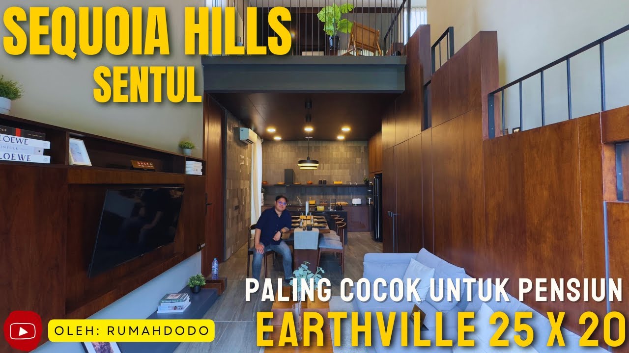 EARTHVILLE SEQUOIA HILLS | TYPE CIRCLE 25 | RUMAH YANG COCOK UNTUK PARA PENSIUNAN UDARA✓BERKEBUN✓