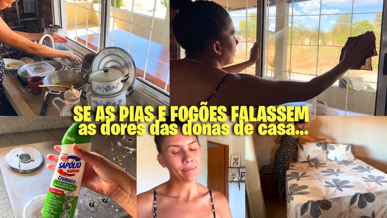 SE AS PIAS E FOG&Otilde;ES FALASSEM AS DORES DAS DONAS DE CASA&hellip;FAXINA E DESABAFA