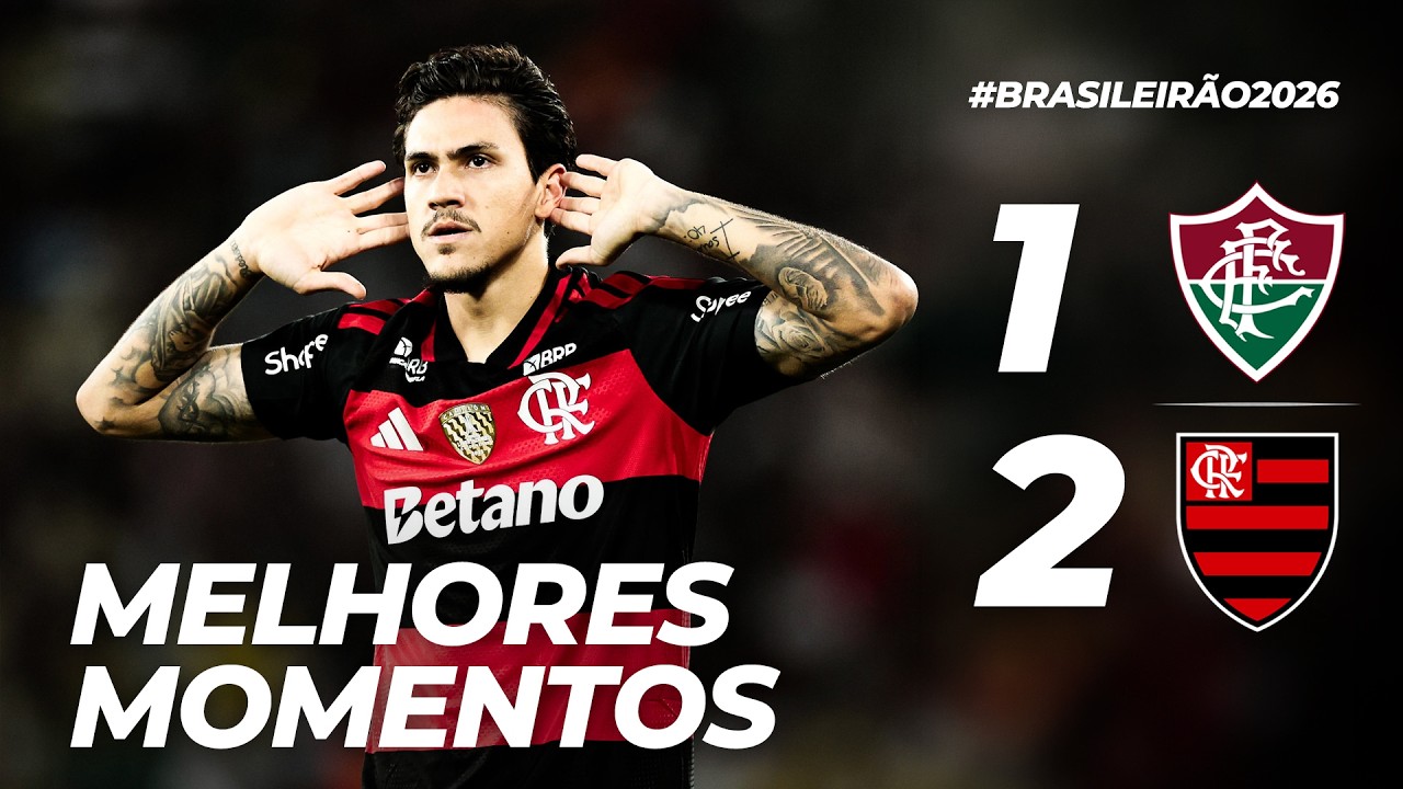 FLUMINENSE 1 X 2 FLAMENGO | MELHORES MOMENTOS | BRASILEIR&Atilde;O (12/04/26)