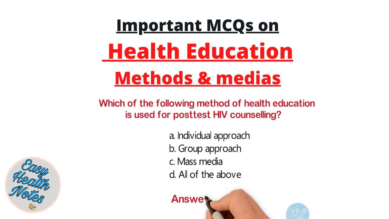 Health Education Methods & media।। Important MCQs with answers