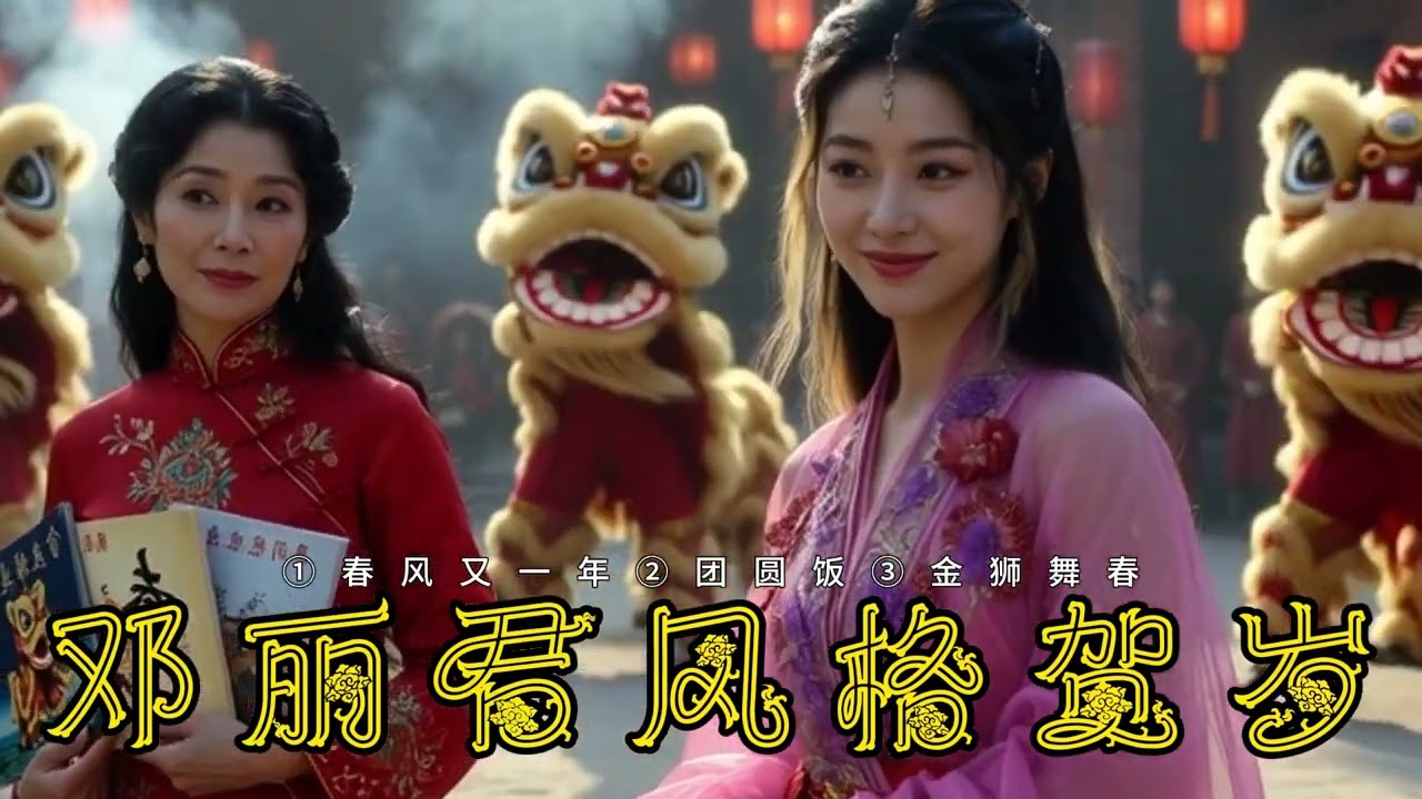 03.邓丽君风格新年歌曲2026 1️⃣ 《春风又一年》2️⃣ 《团圆饭》3️⃣ 《金狮舞春》