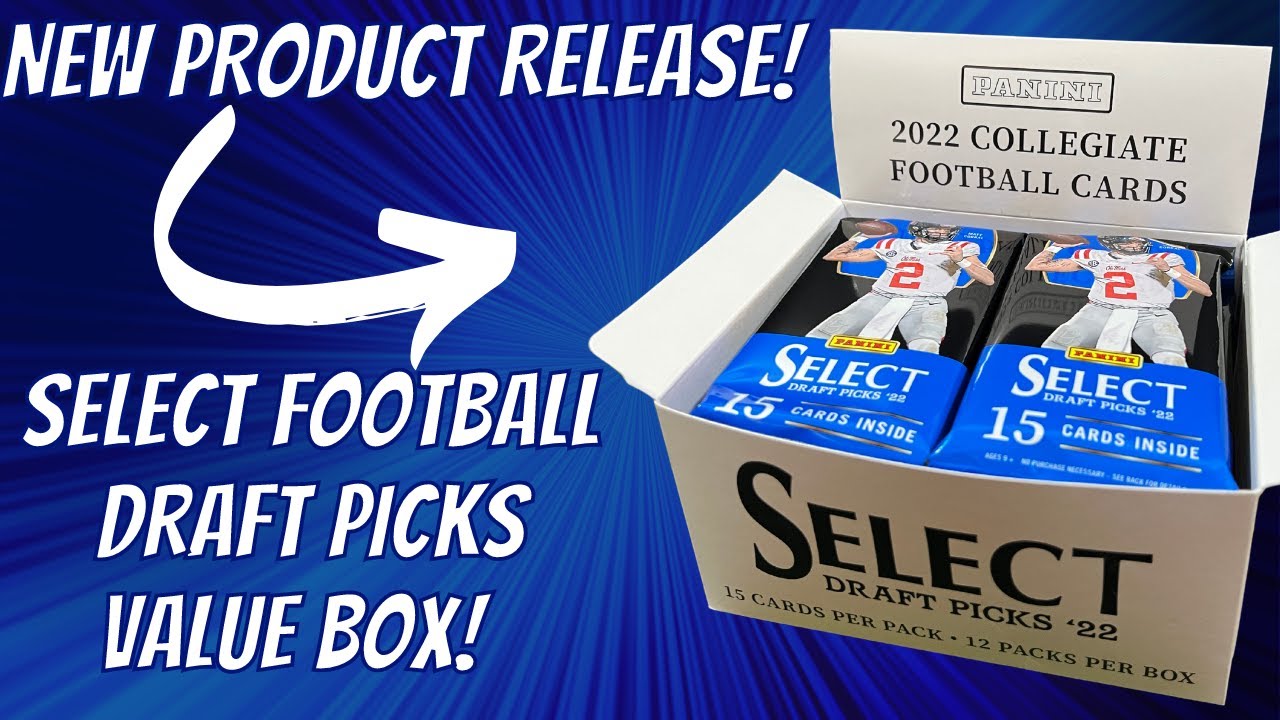 GREAT VALUE PRODUCT!?! 2022 Panini Select Football Draft Picks Value Box