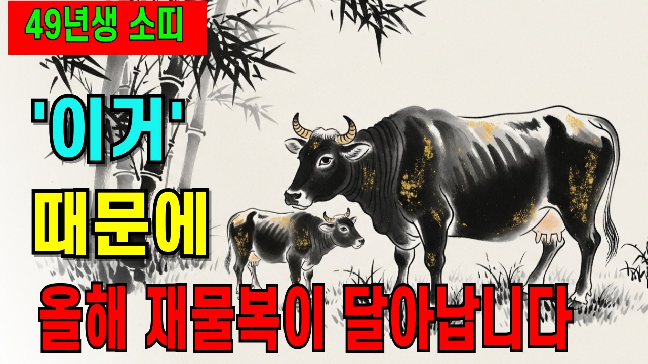 1949년 기축생 소띠 2026년 운세ㅣ올해 이것만 조심하면 됩니다